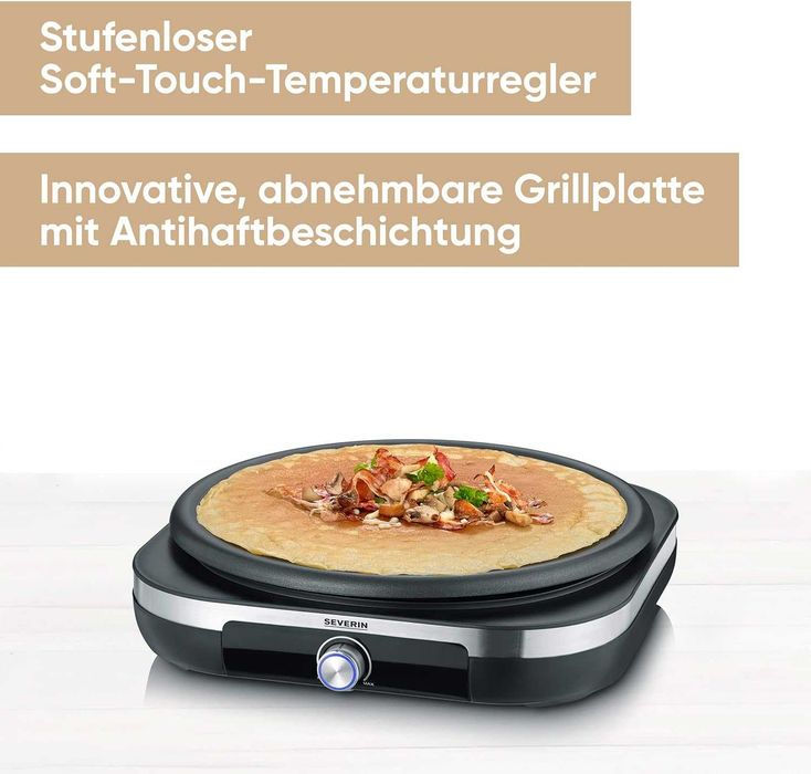 Уред за палачинки Severin, 1500W, XXL, 38 cm