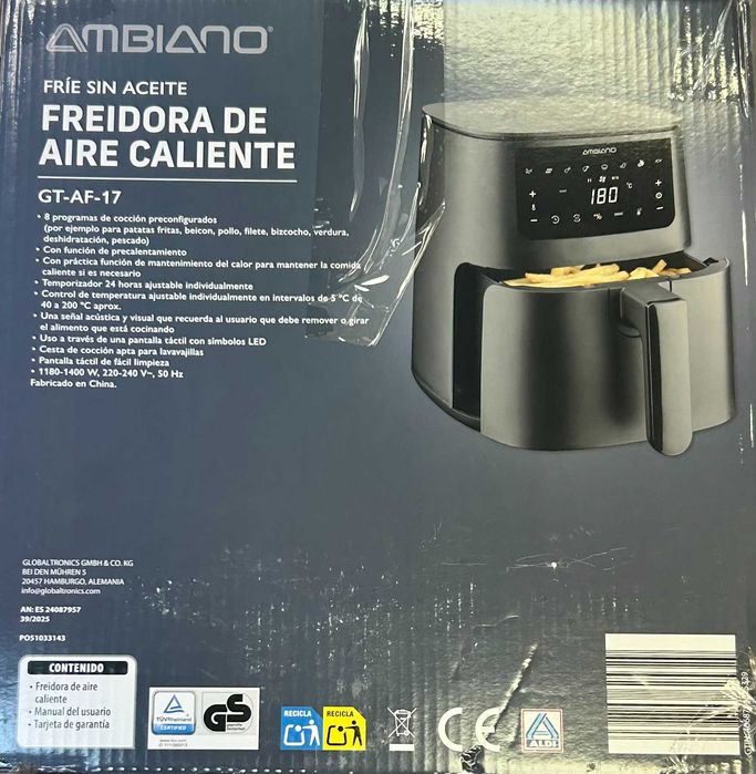 Friteuza cu aer cald AMBIANO GT-AF-17 [#16896#]