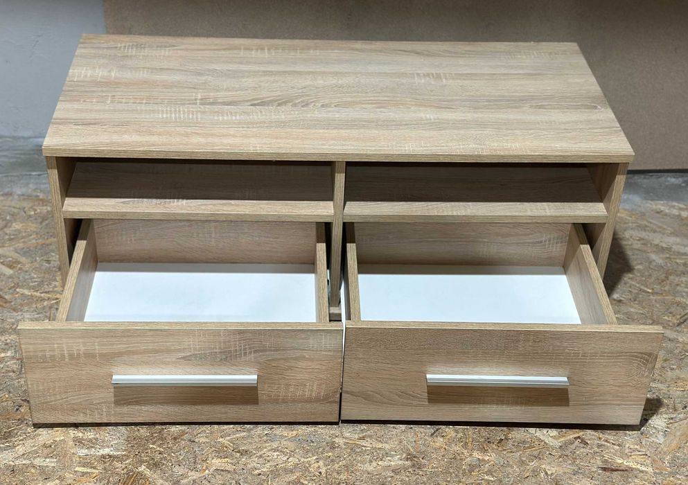 Comoda TV 110 cm pentru living; Comoda cu 2 sertare