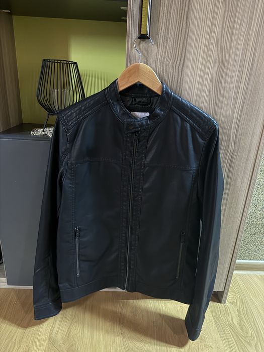 Мъжко кожено яке Jack and Jones, размер М
