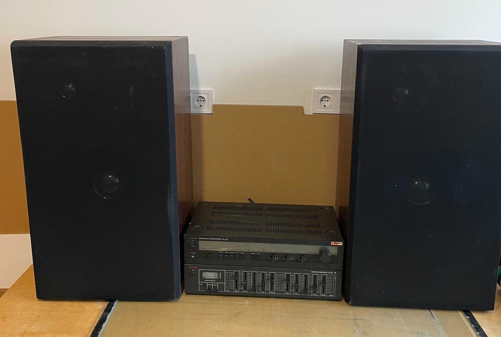 Тонколони 110 Вт + усилвател + еквилайзер