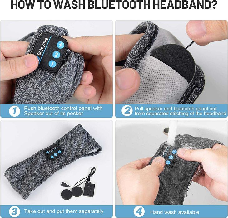 Perytong Bluetooth спортни слушалки в лента за глава