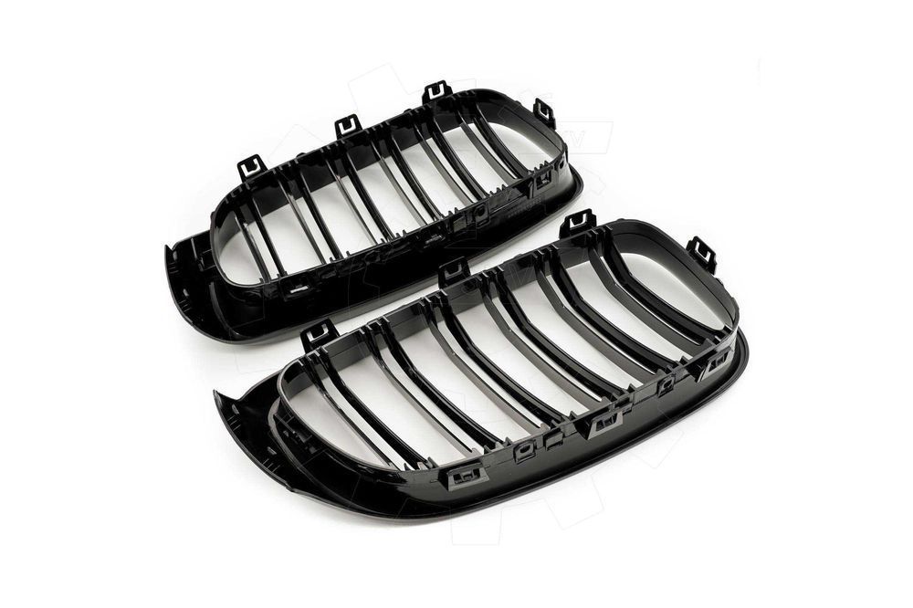 Grile duble BMW Seria 3 GT F34, 2012-2018 - Negru Lucios