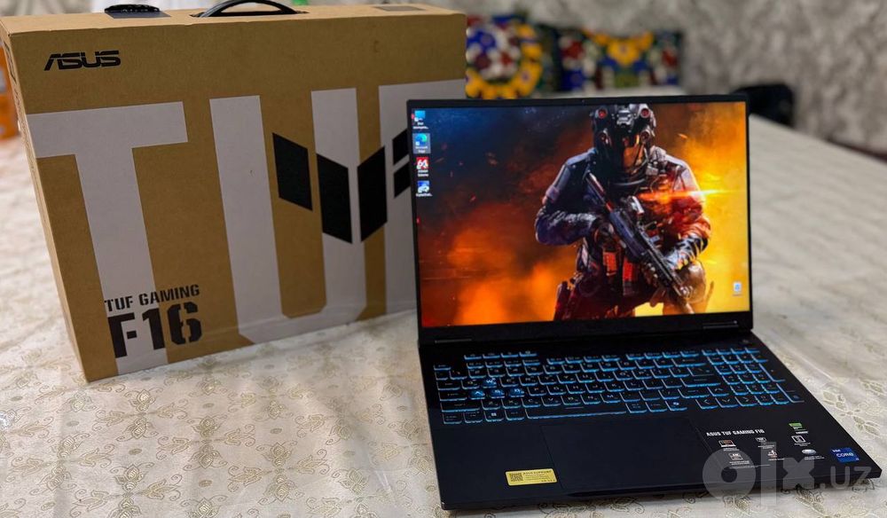 Игровой ноутбук ASUS TUF F16 i7-14650HX/ОЗУ 16гб/RTX5050 8гб/SSD 512гб