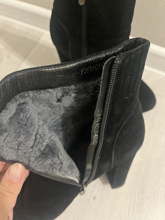 Сапоги зима на каблуке