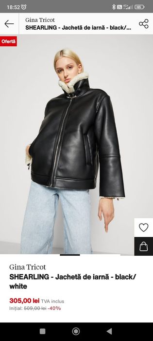 Jacheta de iarna Gina Tricot