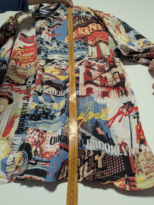 Cămașă Karl Kani XL – print urban, streetwear hip‑hop