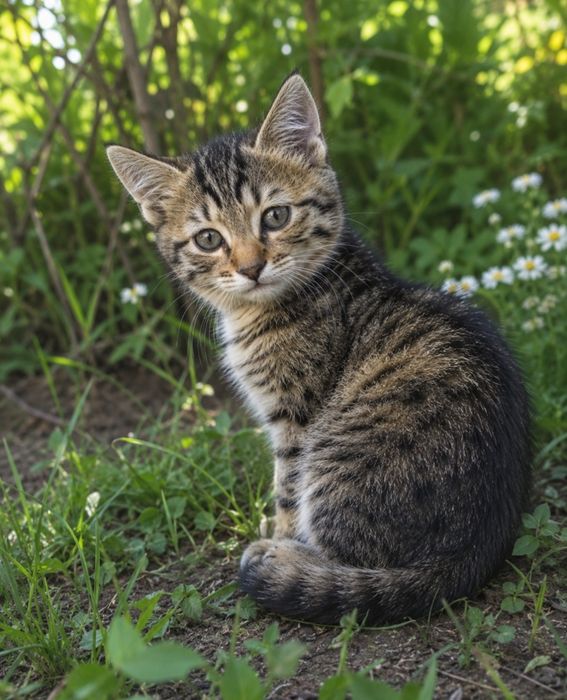 Котенок окрас Таби