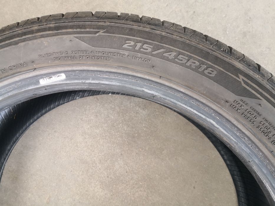 215 45 18 цола гуми hankook dot 21