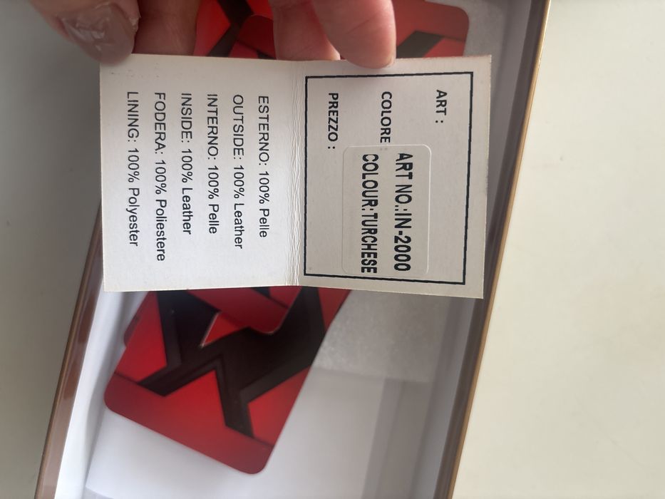 Нов италиански дамски портфейл от естестествена кожа