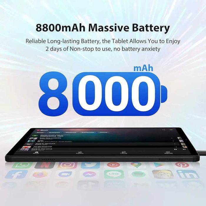 Нов FORUSER Android 14 таблет 10.4 инча 36GB RAM+256GB ROM.