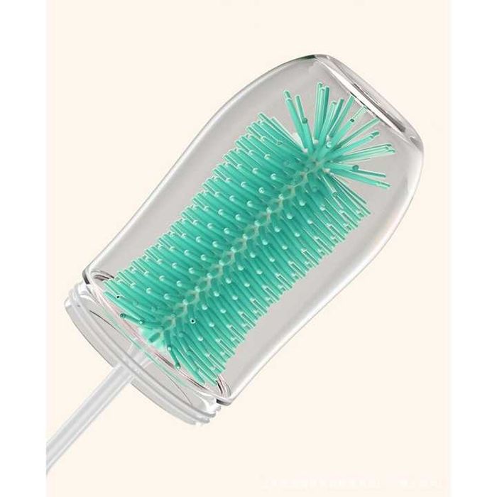 Kit de curatare sticle, 6 in 1, cu functie de sterilizare, perie electrica reincarcabila, multifunctionala, din silicon, perie pentru tetine