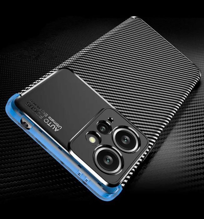Husa antisoc model Carbon pt. Xiaomi Redmi Note 12 4G / 12s Ultra