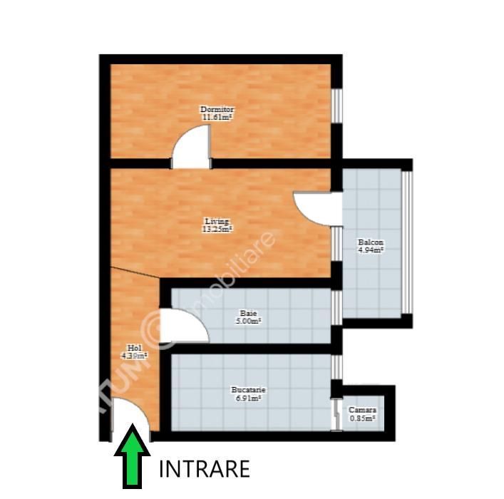 Apartament 2 camere balcon in zona Cedonia din Sibiu