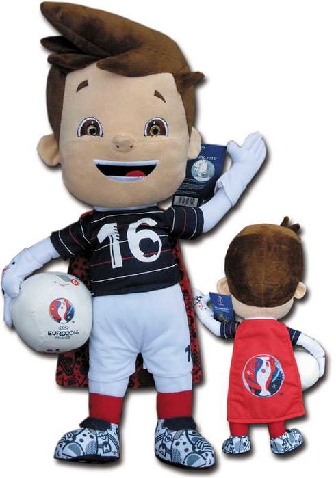Jucărie de pluș autentica  Mascota UEFA Euro 2016  Franta