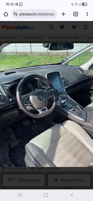 Vând bord și volan Renault Espace 5