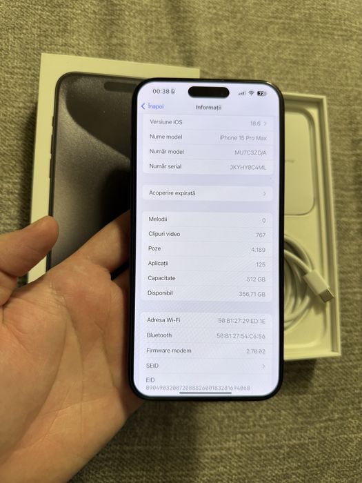 Iphone 15 Pro Max 512GB 93% Cutie