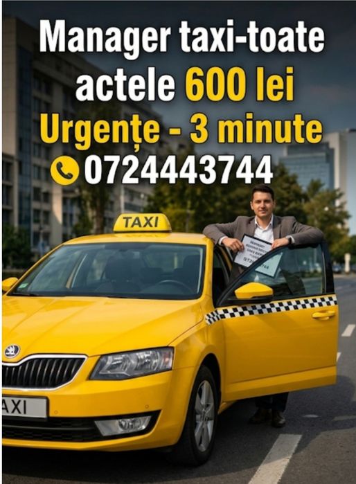Manager taxi acte primărie doar urgente -ieftin
