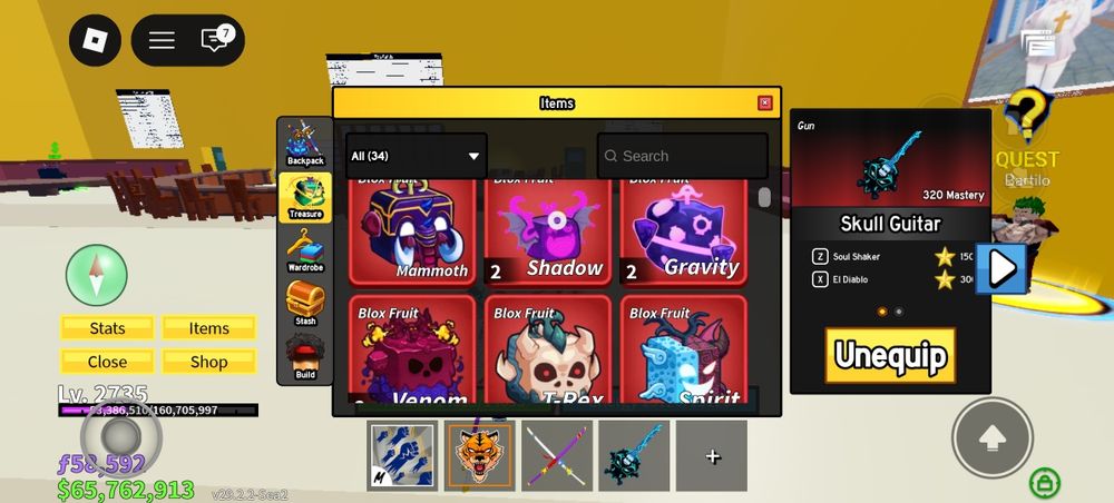 Продам акк блокс фрукт