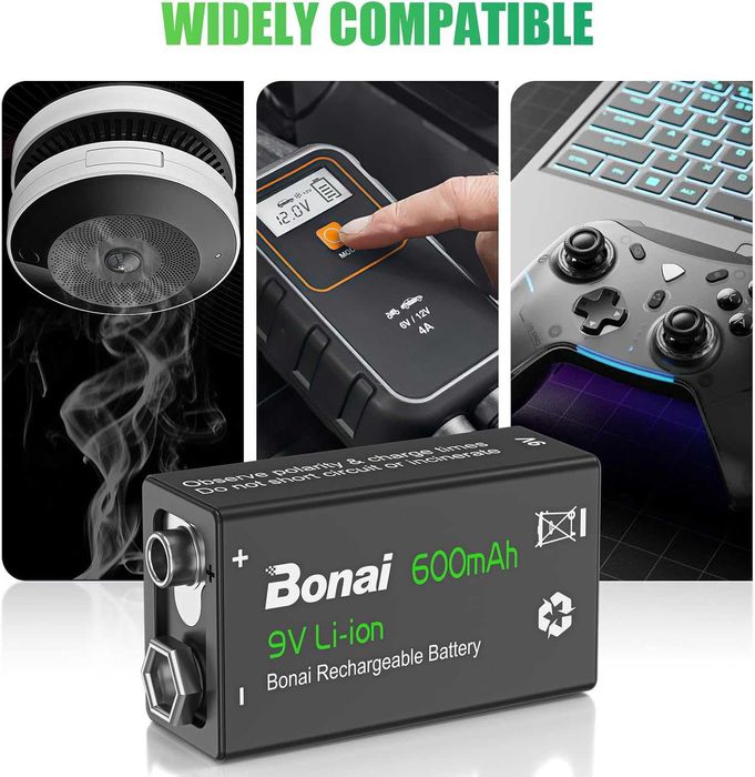 Акумулаторни 9V батерии BONAI