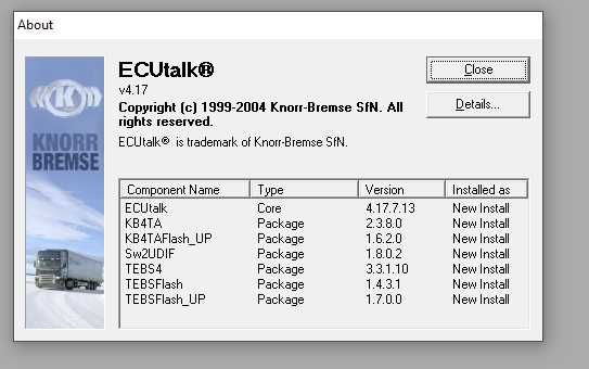 Knorr-Bremse ECUtalk 2.6.7.3 [2025.07] + Wabco TEBS-E 7.20 [2025.06] - Diagnoza EBS/TEBS - Instalare Remote
