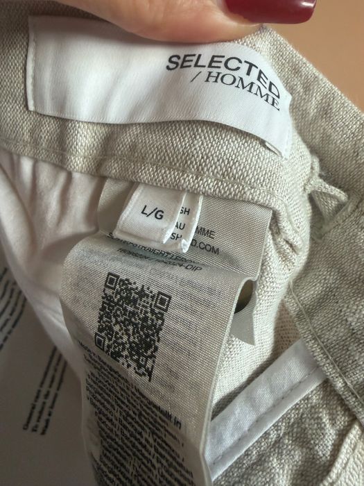 Мъжки дълъг панталон ( лен и памук), размер L