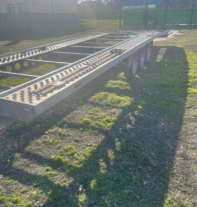 Inchiriere Remorca/Platforma auto 6m plina 3 trei axe 8,5m 5m 8m