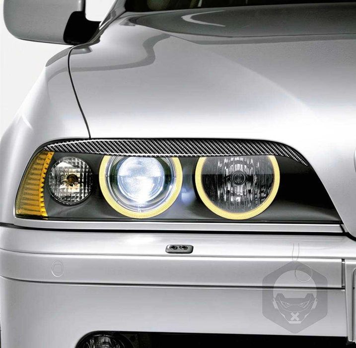 Накладки на фары BMW E39 (CARBON)