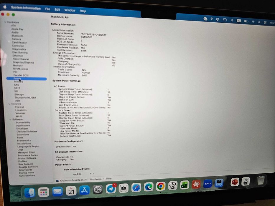MacBook Air 13.6" M2 (2022), 16GB / 512GB, Space Gray