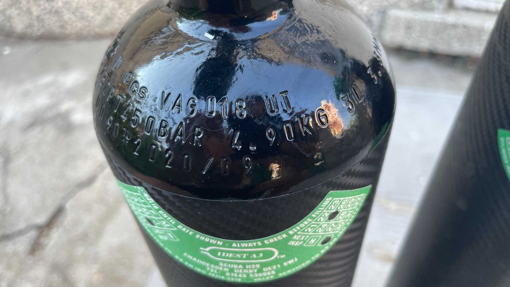 Стоманена бутилка за водолазно гмуркане 3 литра 200лв. за брой.