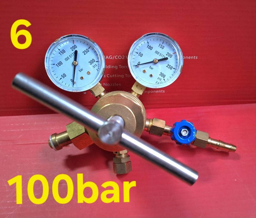 Азот регулатори 10÷100bar,редуцир,бутилки 1÷10л,преход климатик