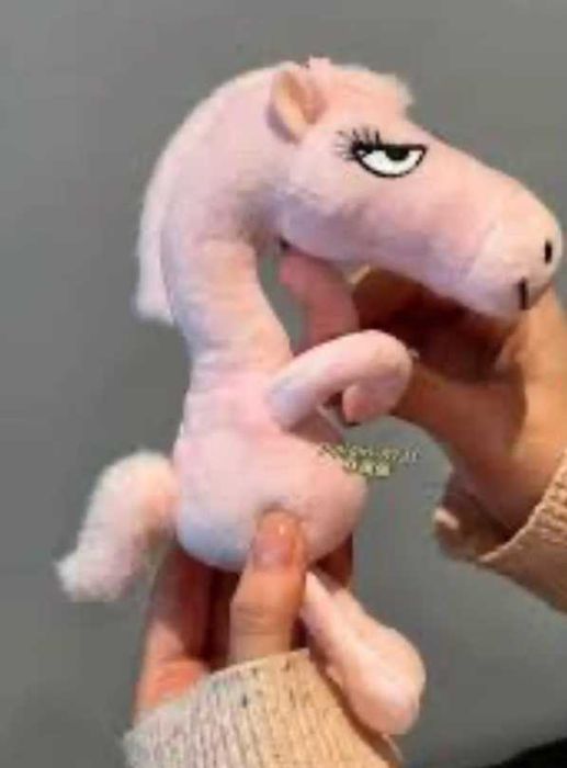 Плюшевая Лошадь конь символ 2026 года 15 см, яндекс доставка