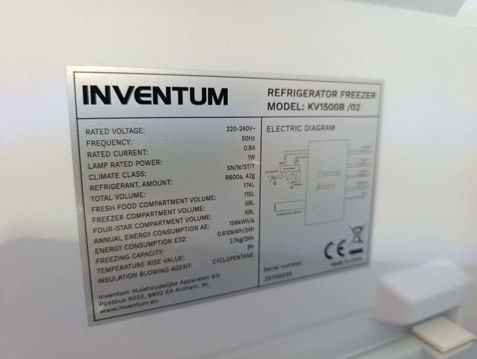 Нов !!! Хладилник и Фризер INVENTUM