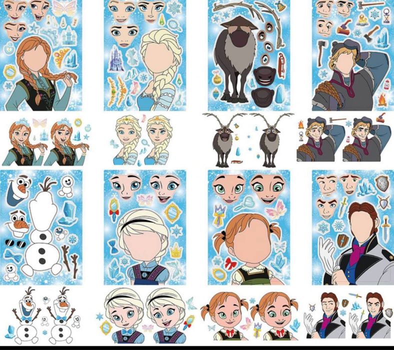 Наклейки «холодное сердце»