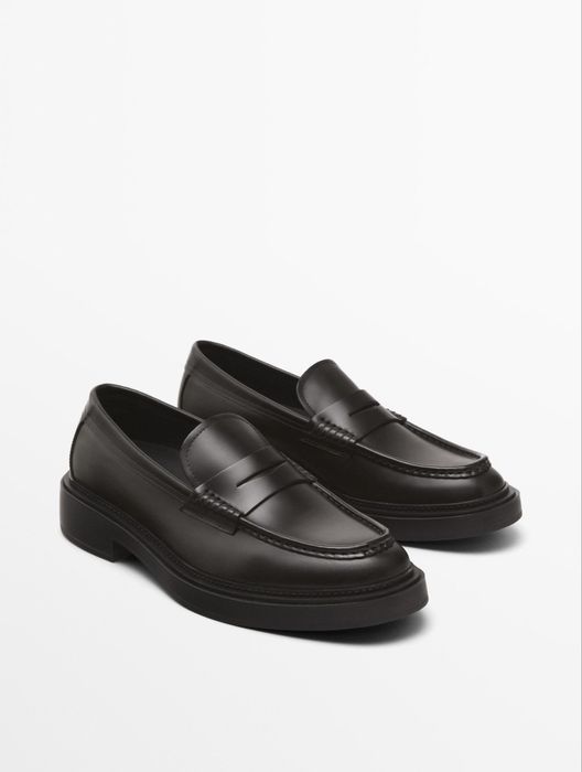 Кожаные мокасины (лоферы) Massimo Dutti