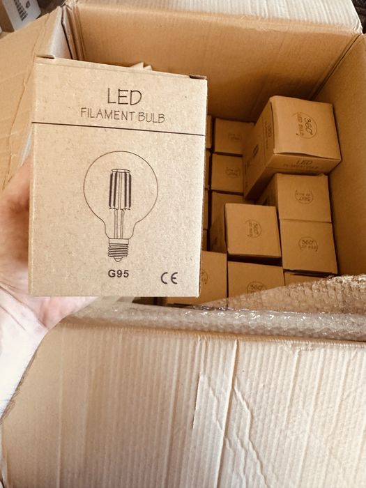 LED Димируема G95 G125 винтидж електрическа крушка