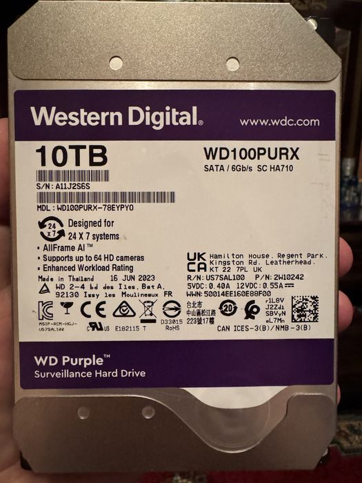 HDD 10T Western Digital