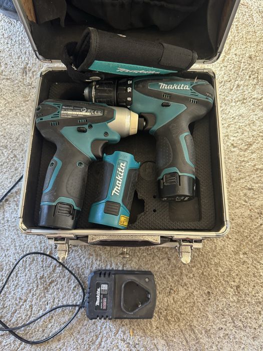 Комплект акумулаторен винтоверт + ударен гайковерт Makita LCT204