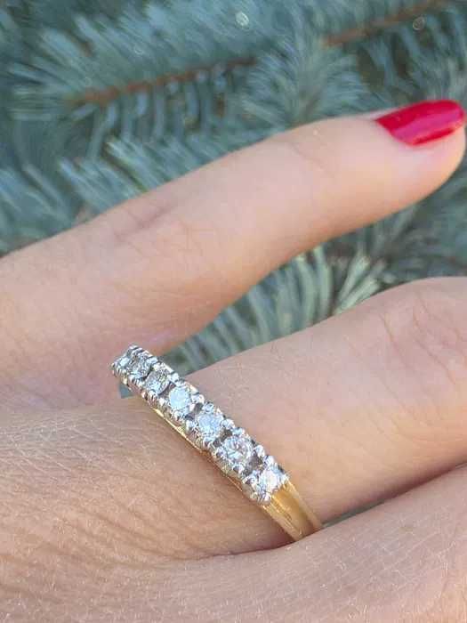 Inel Aur 18 k cu Diamante naturale 0,49 ct