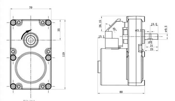 Motor pentru kebab,gyros,shaorma,shaworma,soba peleti,rotisor