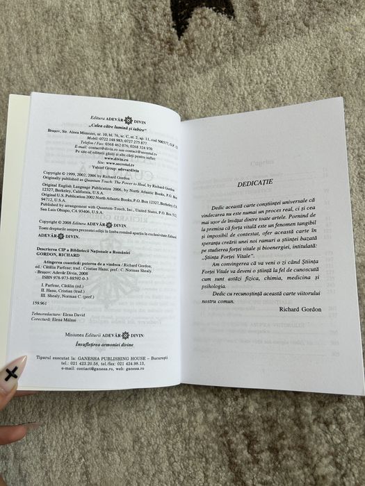 Carte Atingerea Cuantica - Puterea de a vindeca - Richard Gordon