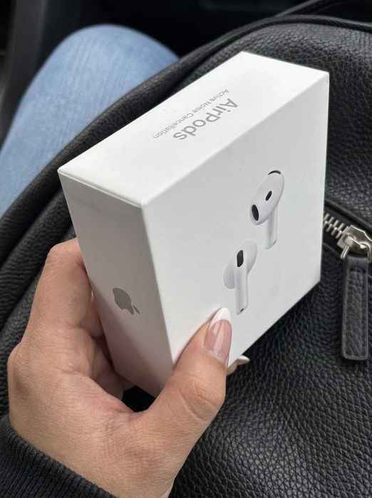 Airpods 4 с шумопотискане, отговаряне с кимване, касова бележка и гаранция, аирподс 4