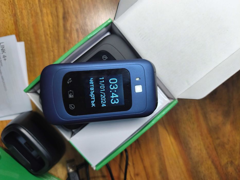 Нов SAIET - Link 4+ Умен мобилен телефон за възрастни хора 4G...