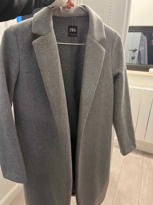 Palton Zara marime S, culoare gri