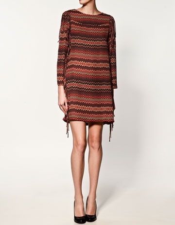 ZARA рокля с ресни