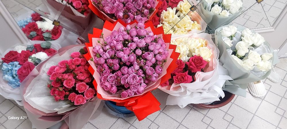 Букеты красивых роз