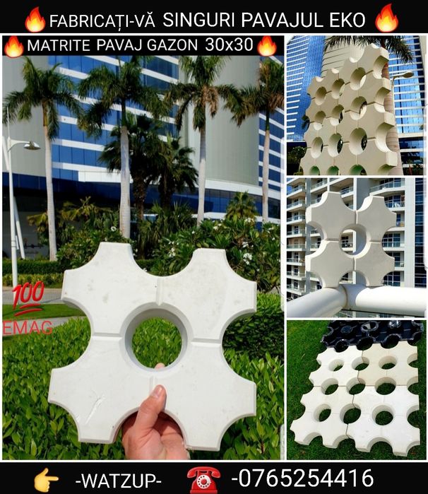 OFERTA SEZONI matrite pavaj romb 3 d travertin beton tipare pavele meserias montaj constructi alei gradina scule unelte bijuteri piese beton alei casa