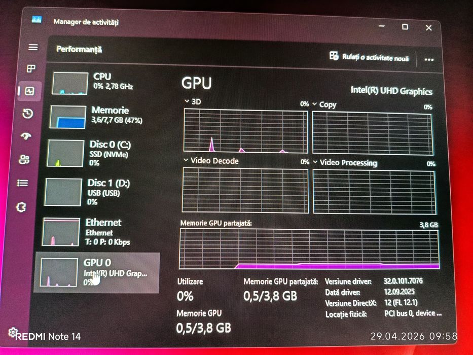 Lenovo Neo 50a Gen 5 – Gaming ușor, 100Hz, i3 13th Gen