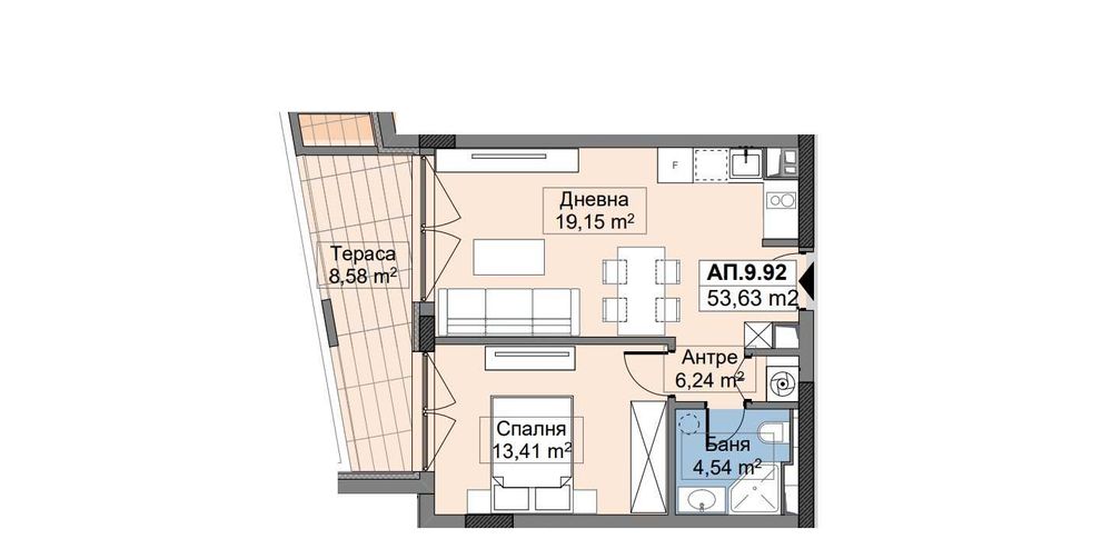 Продава се Двустаен апартамент в София, Овча купел 2 - 61 кв.м за 2378 €/кв.м - Снимка #5