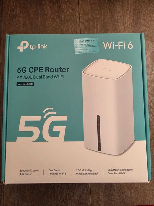 Router 5G TP-Link Archer NX600, Dualband, AX3600, Plug-and-Play